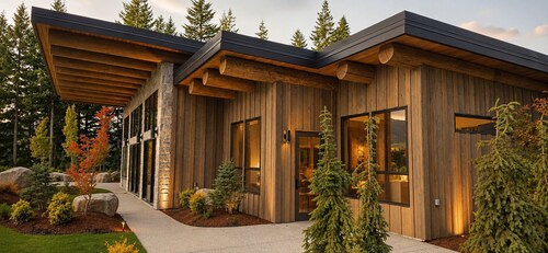 Lux house near Mt St Helens, Eagle Cliff, Ape Caves and Swift Reservoir