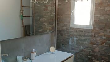 Shower, hair dryer