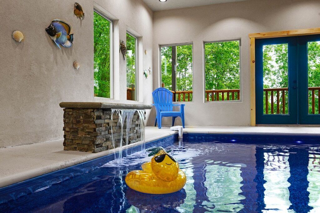 Indoor pool, a heated pool