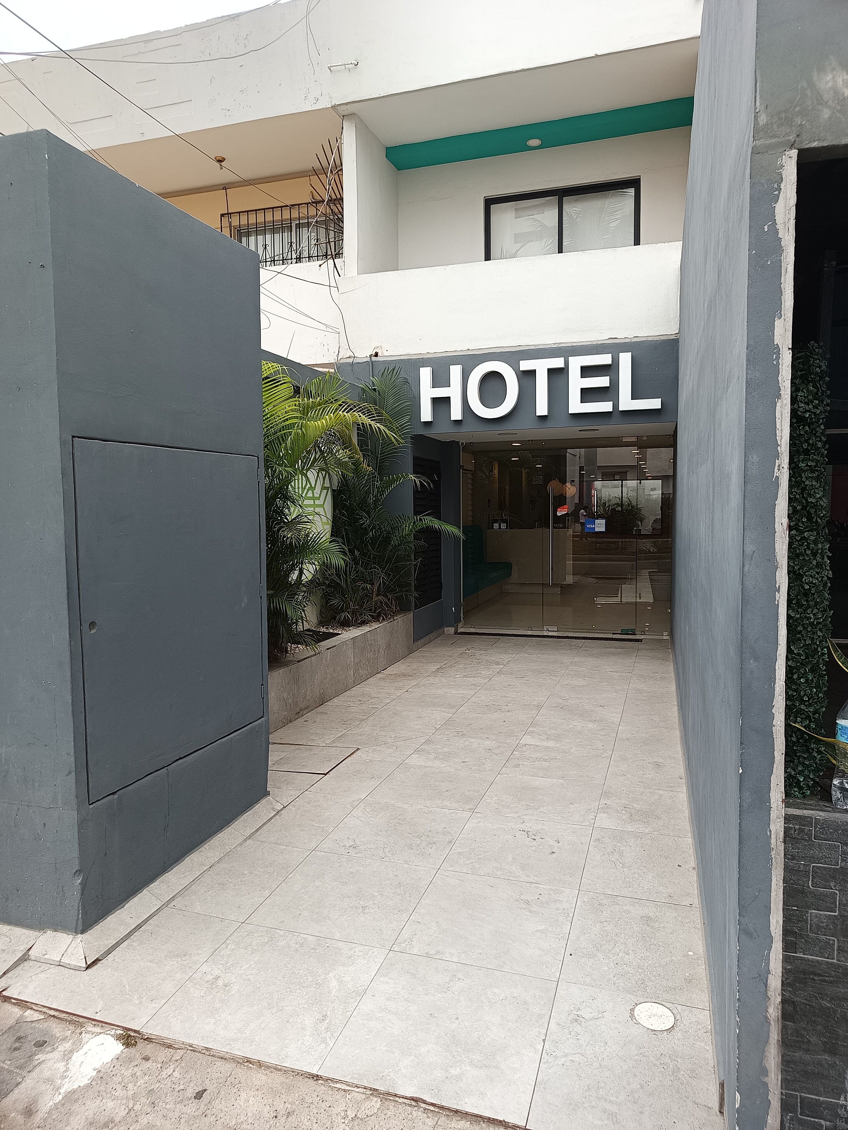 Overnatningsstedets facade