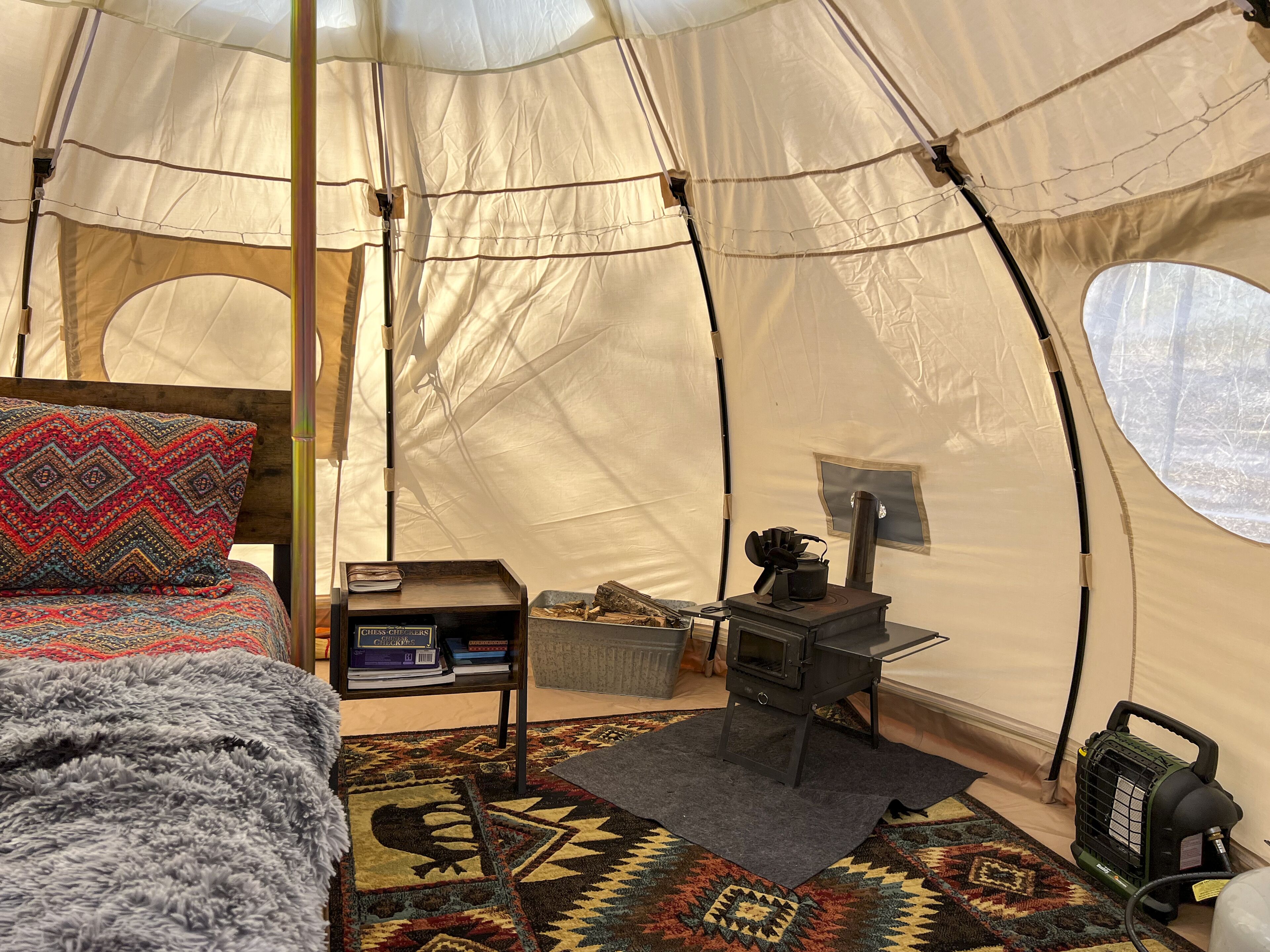 Off Grid Luxury Bell Tent Camping