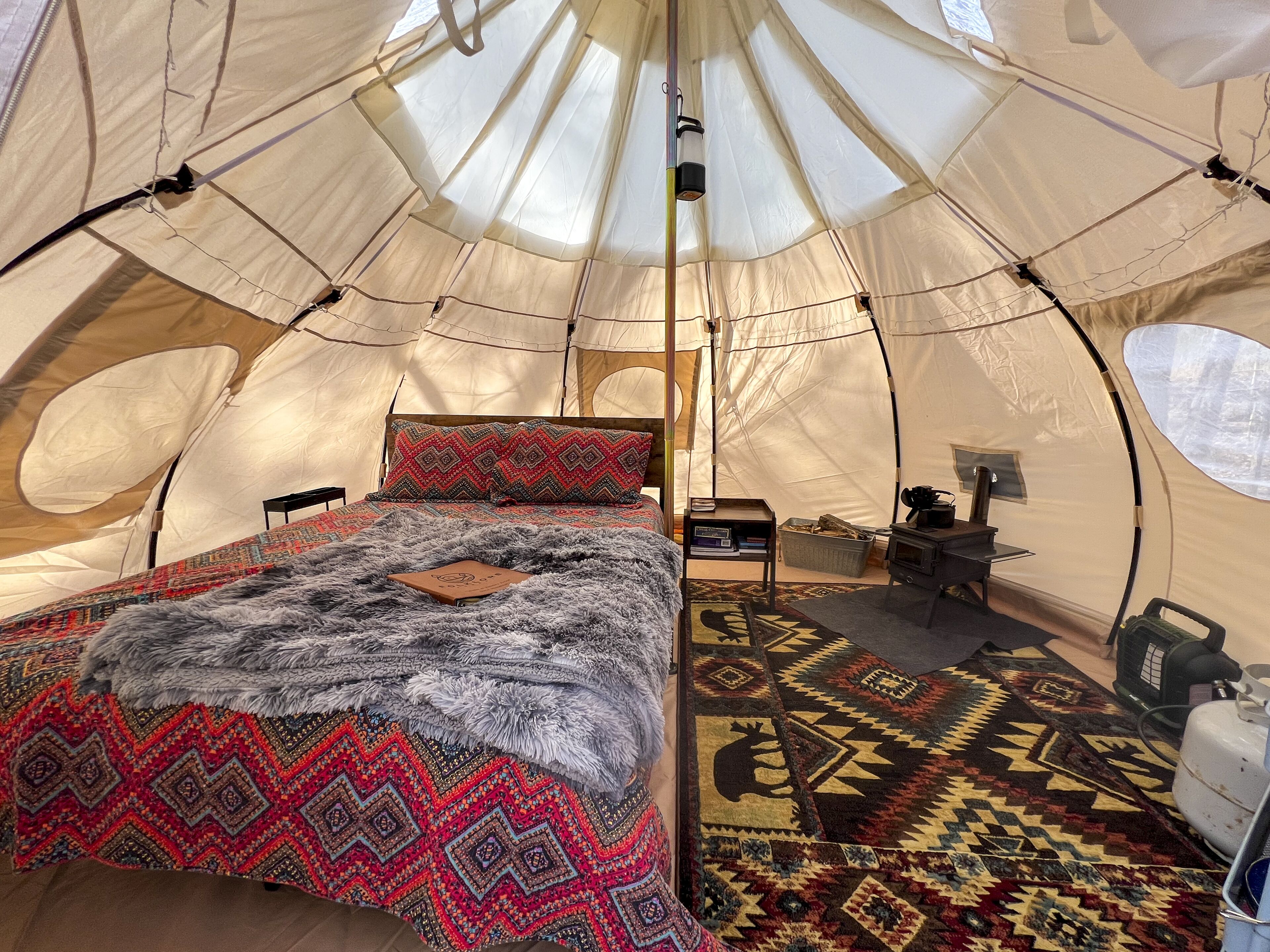 Off Grid Luxury Bell Tent Camping