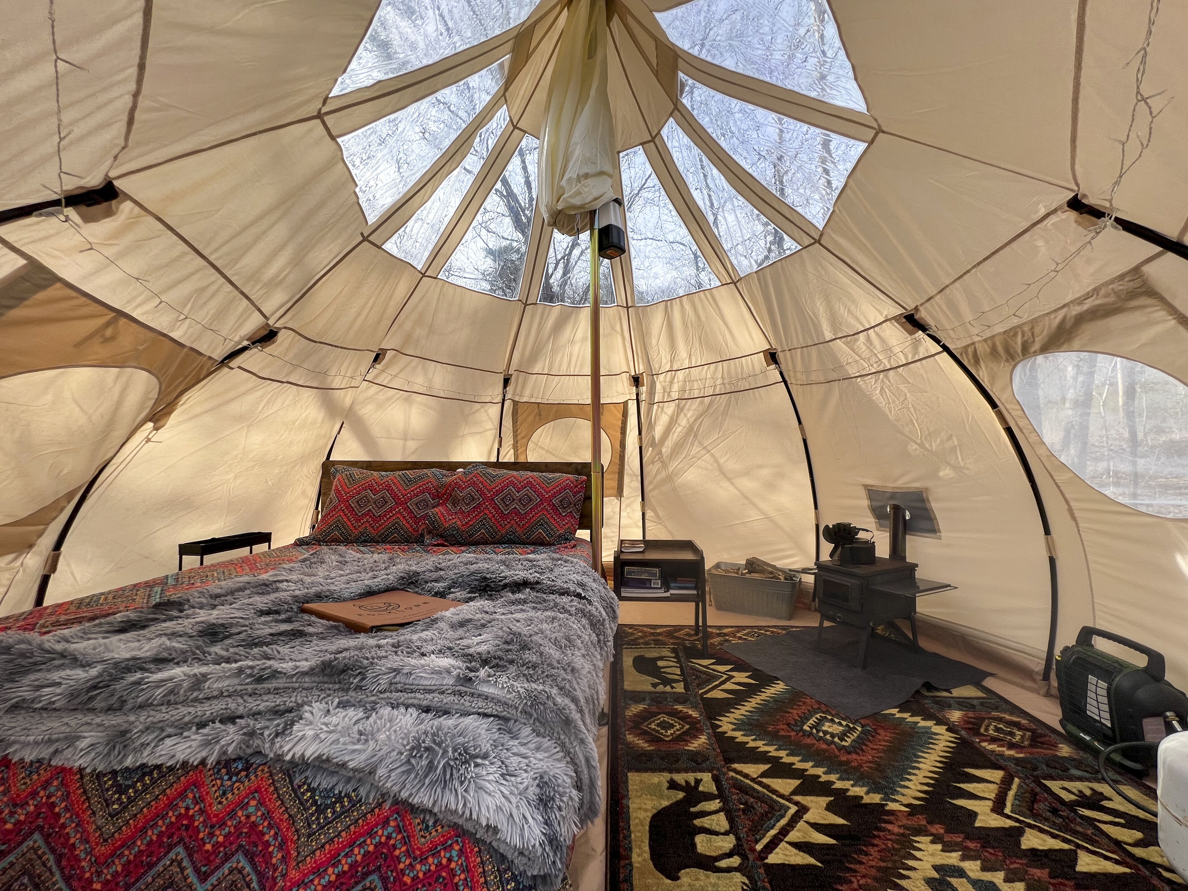 Off Grid Luxury Bell Tent Camping