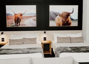 Studio, 2 giường cỡ queen | Bộ đồ giường cao cấp, bàn, bàn ủi/dụng cụ ủi quần áo 