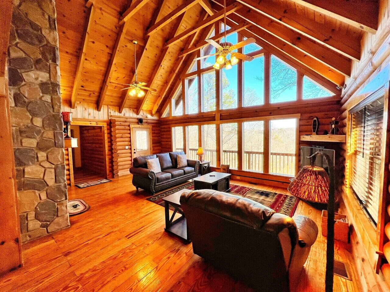 Smart TV, chimenea y reproductor de DVD 