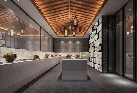Restaurant. Yijia Huafu Hotel