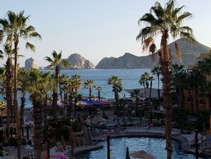 Outdoor pool - Villa Del Palmar, Family friendly getaway, ocean views and steps from the beach (Cabo San Lucas)