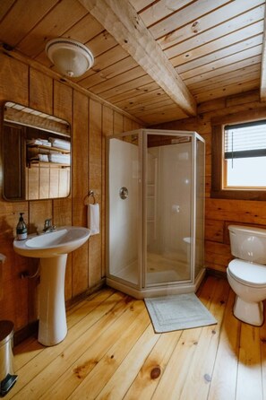 Hair dryer, towels - The Roost cabin Hocking Hills (with WiFi) (Rockbridge)