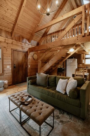 Smart TV, fireplace, DVD player