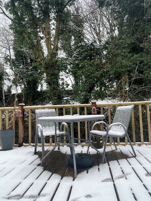 屋外ダイニングエリア