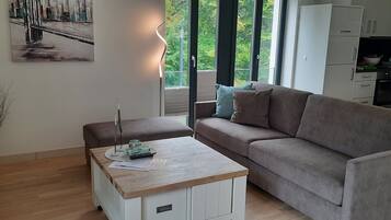 Fernseher, DVD-Player, Stereoanlage