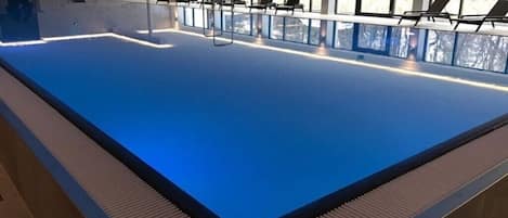 Indoor pool, a heated pool