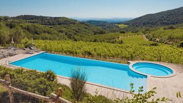 Piscine extérieure, piscine chauffée