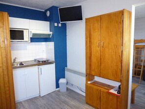 Fridge, microwave, stovetop - Arette: Apartment 4/5 pers, ski-in/out, elevator, parking, microwave/grill (Arette)