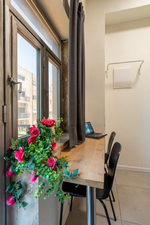 Suite Studio Exclusive, balcon | Coin séjour
