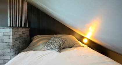 Separate bedroom with kitchenette