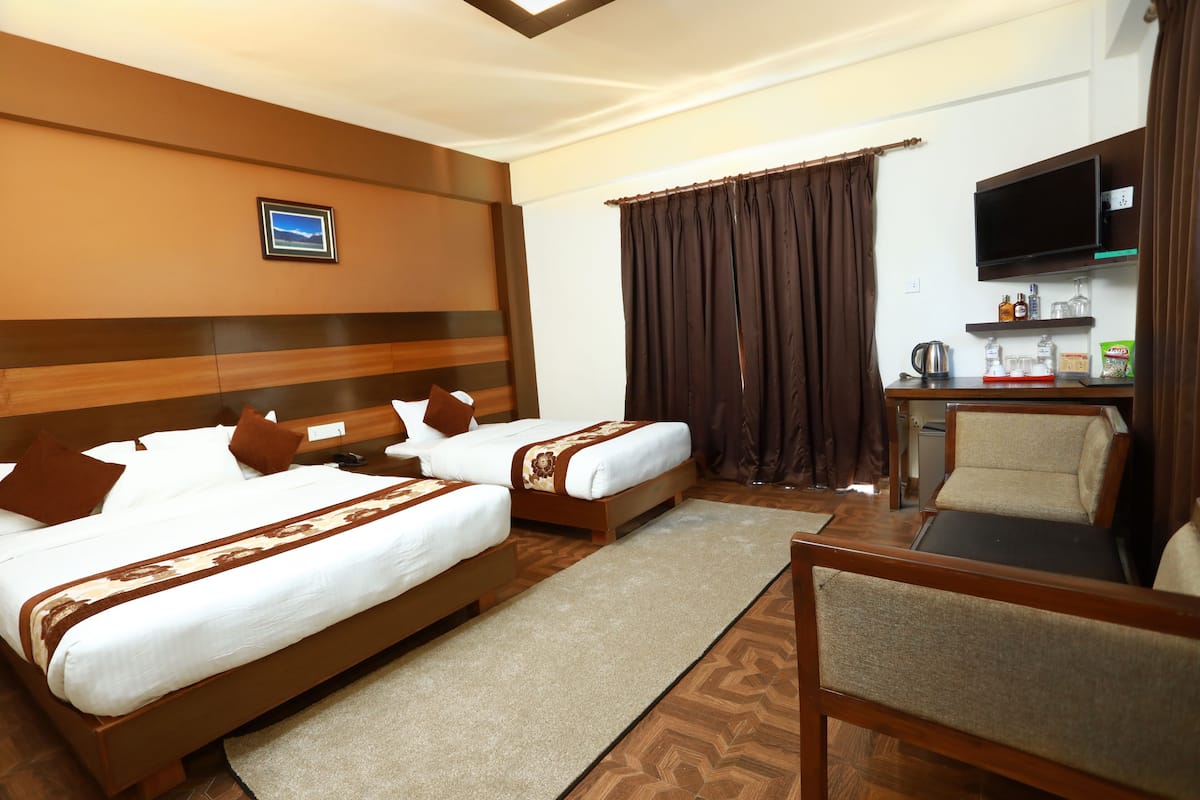 Premium-sengetøj, minibar, sengetøj