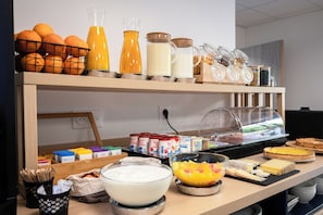 Daily buffet breakfast (EUR 16 per person)