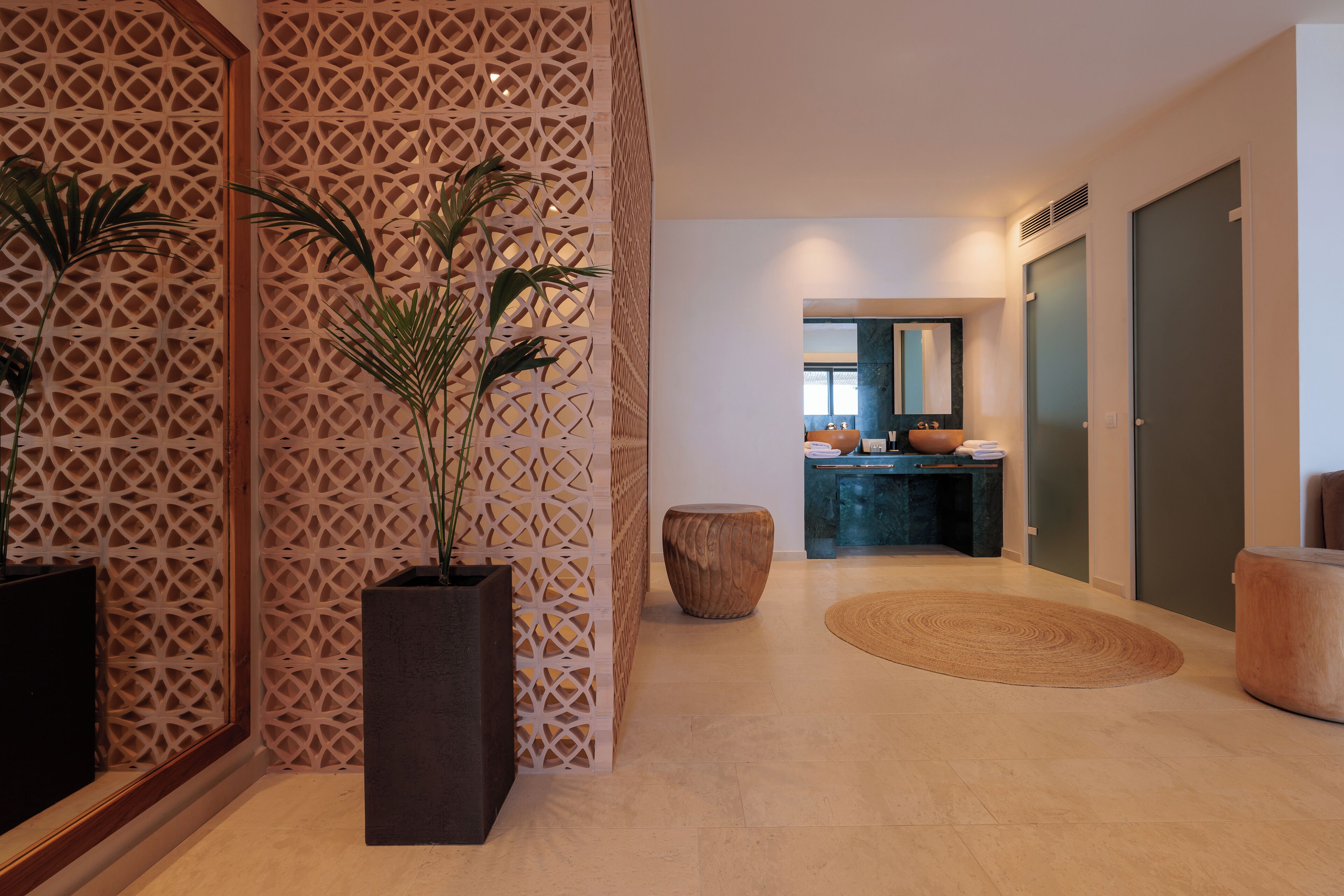 asty maisonette with private pool | living area | 43-inch smart tv with satellite channels, tv