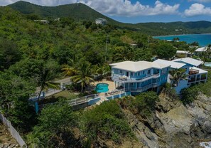 Exterior - Cliffside at Cane Bay - 3 bed/ 4 bath seaside home with private pool. (Cane Bay beach)