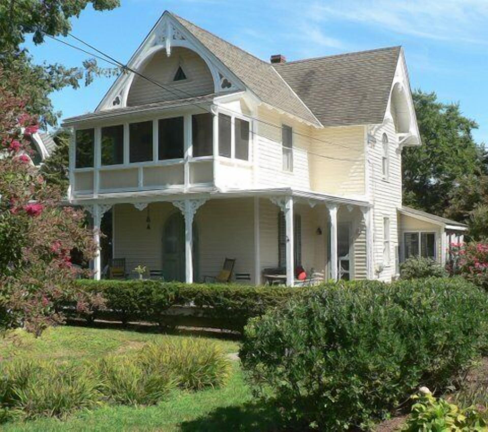 Relax and experience Cape May Point in this Carpenter Gothic cottage