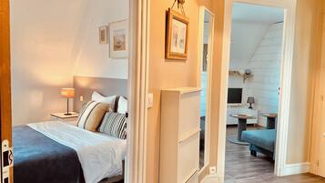 1 多间卧室、熨斗/熨衣板、免费 WiFi、床单