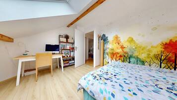 4 dormitorios, tabla de planchar con plancha, wifi