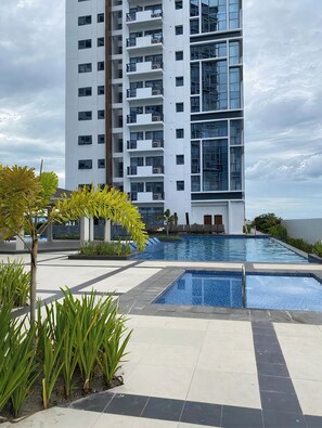 Outdoor pool, a lap pool