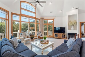 TV, DVD player, foosball