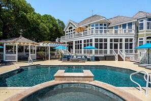 Una piscina riscaldata