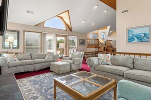 TV, DVD player, stereo