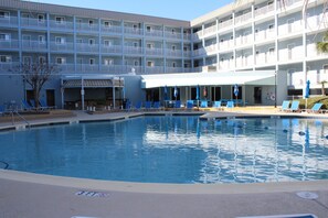 Indoor pool, outdoor pool