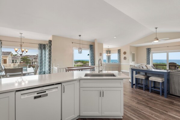Interior - Dune Ridge: Oceanfront Duplex, Spa, YMCA Access (Nags Head)