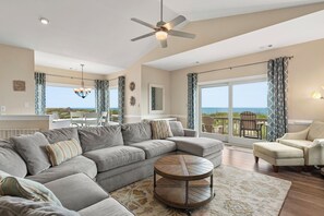 TV - Dune Ridge: Oceanfront Duplex, Spa, YMCA Access (Nags Head)