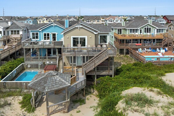 Exterior - Dune Ridge: Oceanfront Duplex, Spa, YMCA Access (Nags Head)