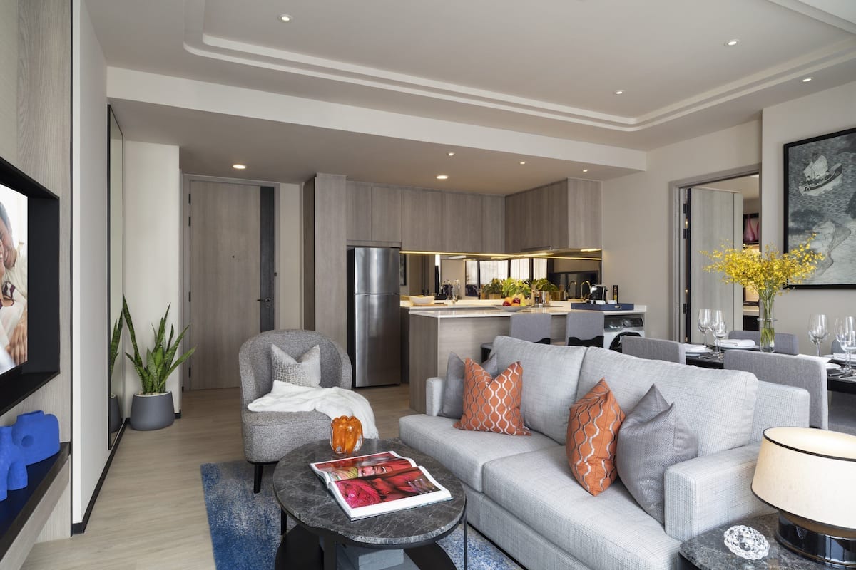1 slaapkamer, een kluis op de kamer, individueel gedecoreerd