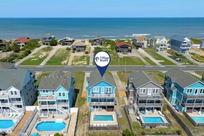 Exterior - Carolinian: Semi-oceanfront, Pool, Spa, Pool Table (Nags Head)