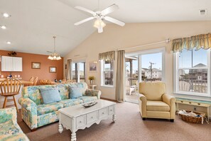 TV, DVD player, foosball