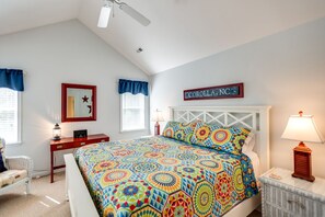 4 bedrooms, iron/ironing board, WiFi, bed sheets