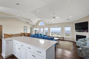 TV, fireplace, DVD player