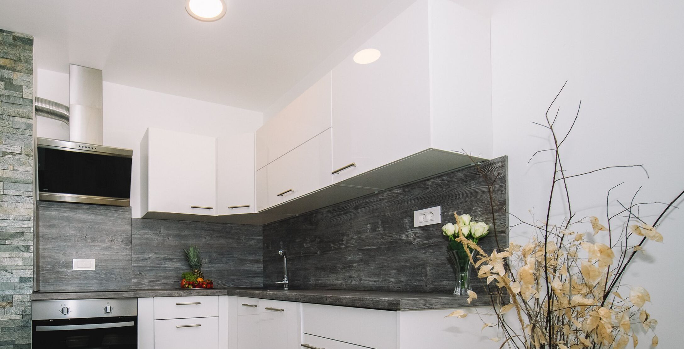 Apartment (Bled Castle view with terrace) | Private kitchen | Fridge, dining tables