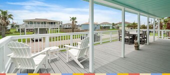 Beach Bungalow with Large Deck, Steps to Beach