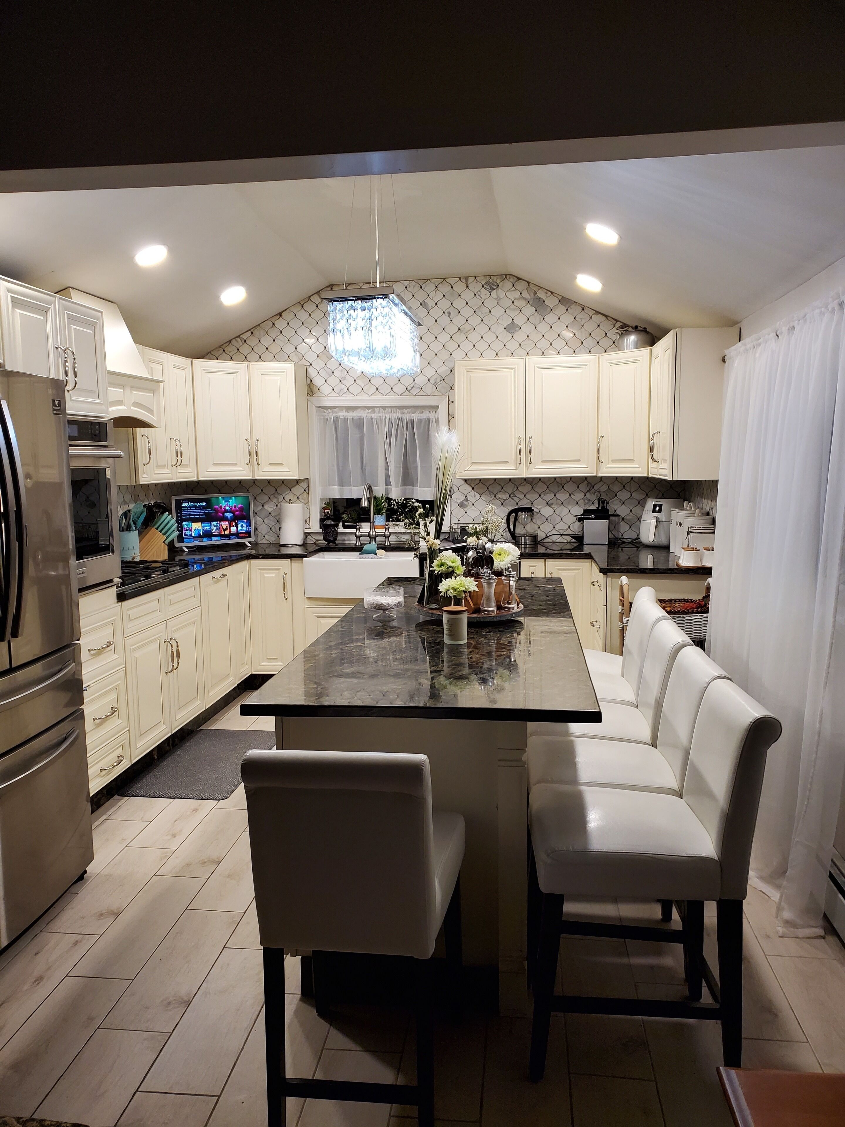 cheerful residential home with gorgeous mountain lake view