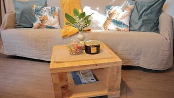 Apartment (Two Bedroom Apartment with Terrace) | Ruang tamu | TV