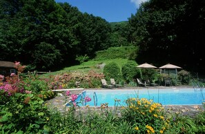 Piscine extérieure, piscine chauffée