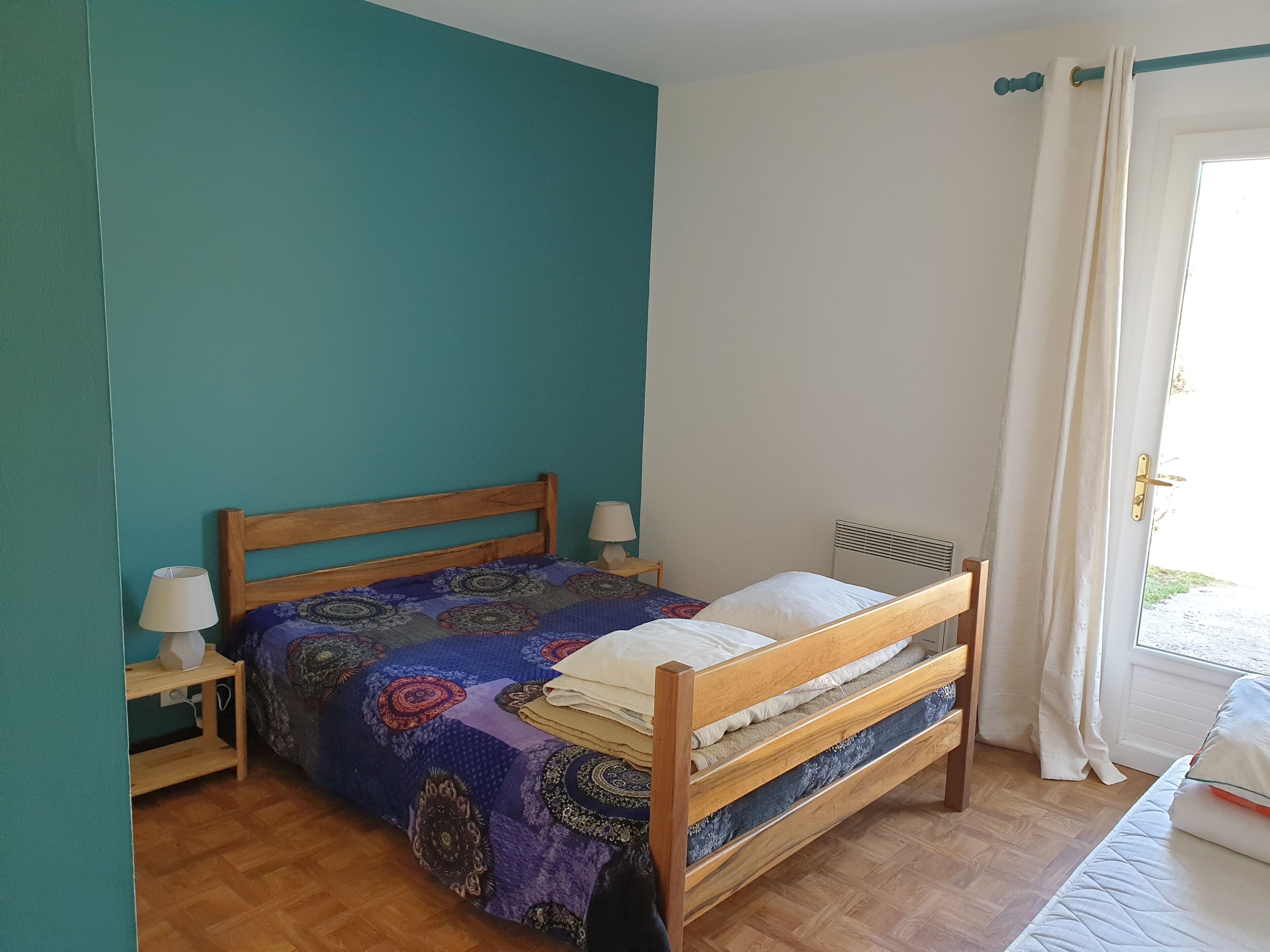 Room with bathroom in a nature campsite