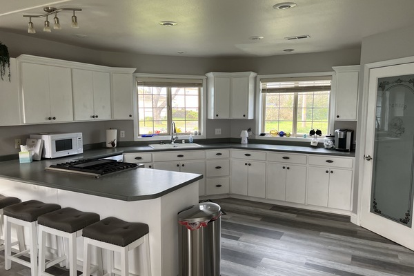 Køleskab, mikrobølgeovn, ovn, kogeplade