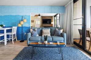Smart TV, chimenea, servicios de streaming