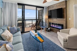 Smart TV, chimenea y servicios de streaming 