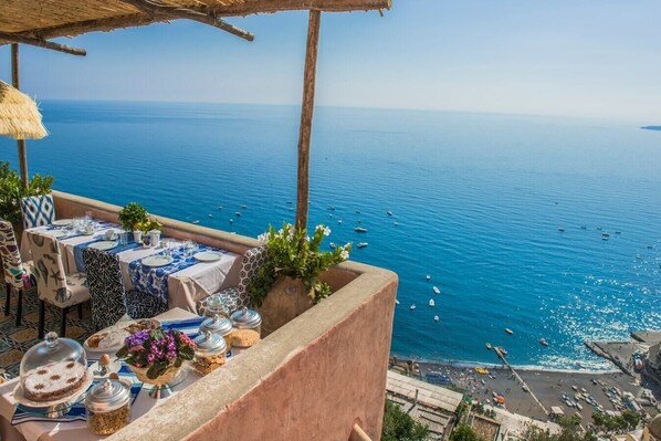 Outdoor dining - Villa San Giacomo - Unique Villa in Positano (Positano)
